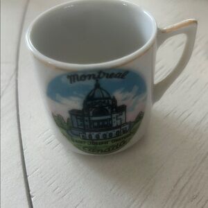 Vintage Mini Mug Saint Joseph Oratory souvenir cup